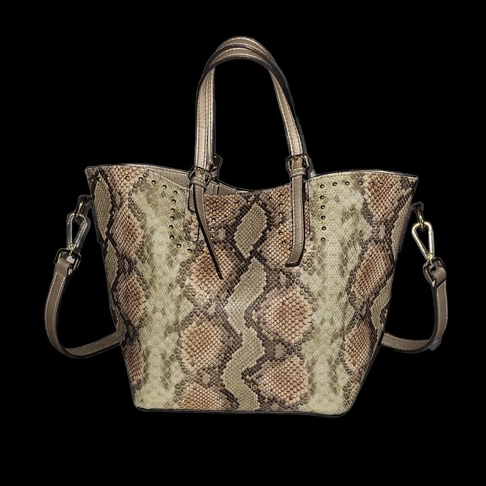 WOMENS CALVIN klein snakeskin pattern handbag - Picture 2 of 10